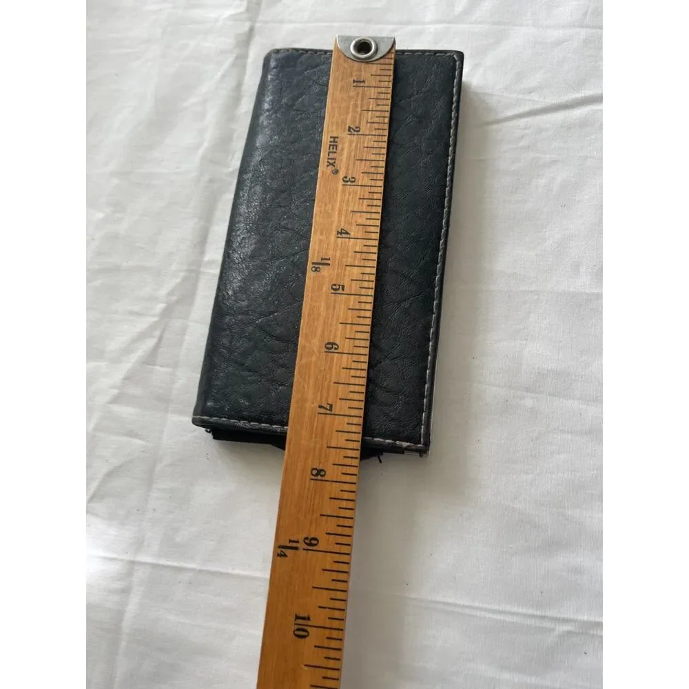 Vintage Wallet LOVE Tattoo Style Bohemian Boho Hinged Wallet Long Clutch Brown